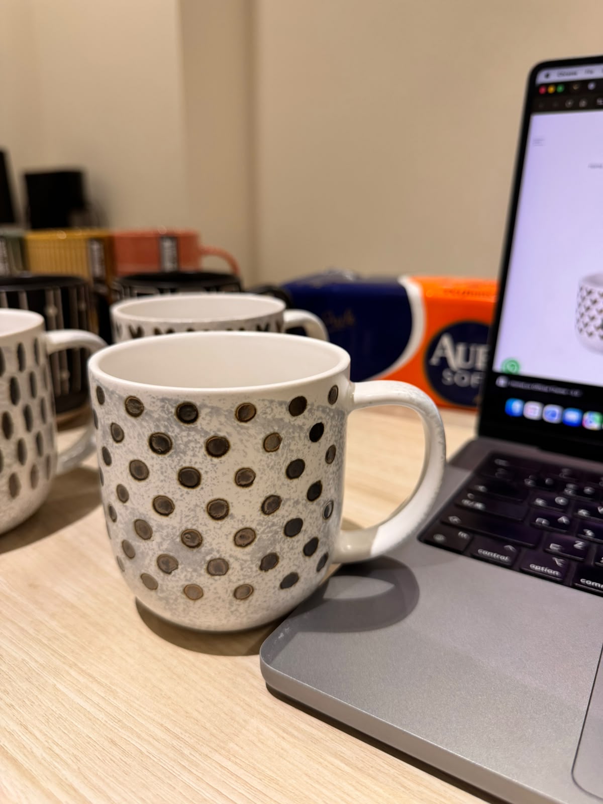 Danny Home Polka-Dot Tea Mugs