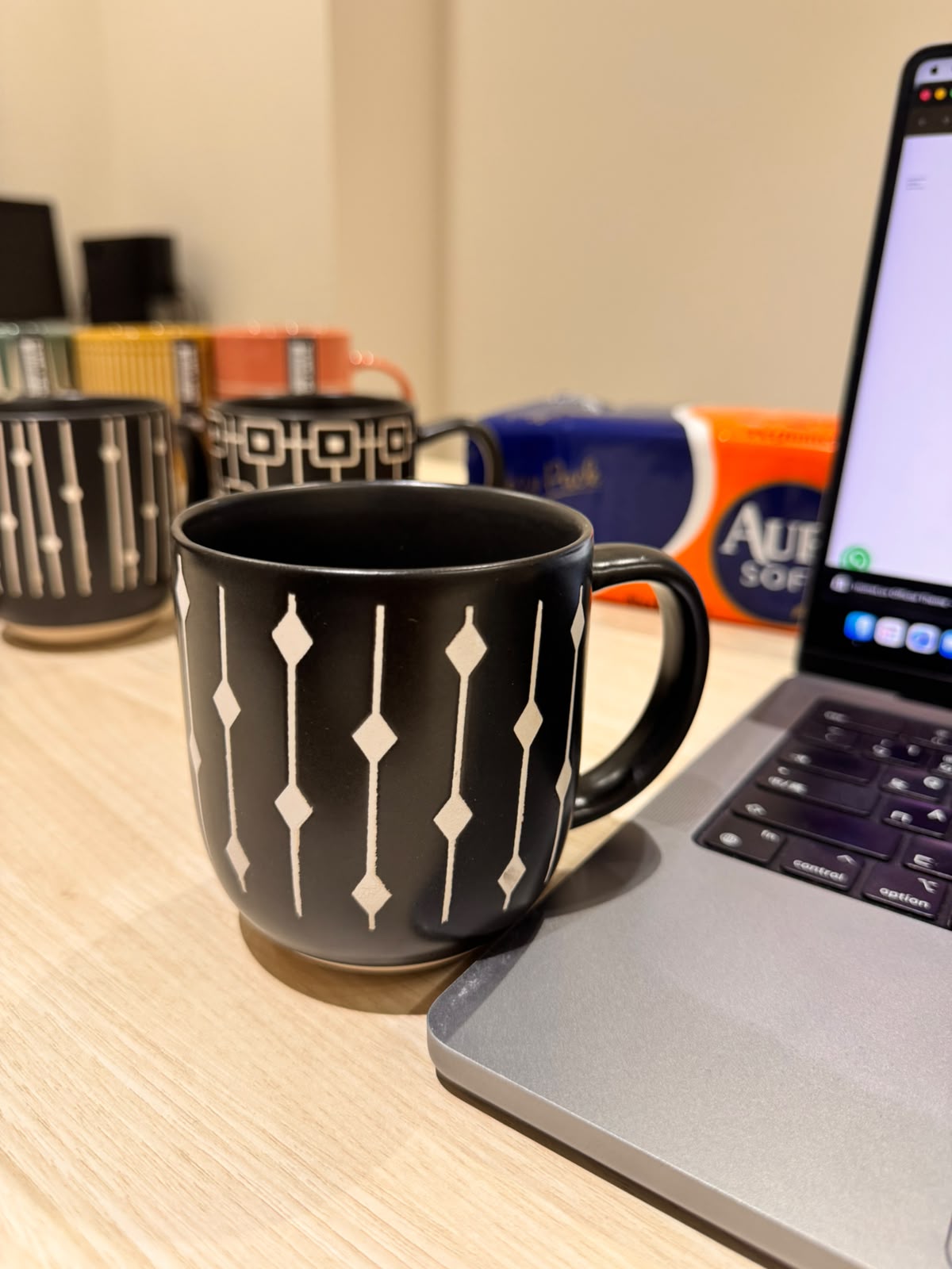Danny Home Black Pattern Mugs