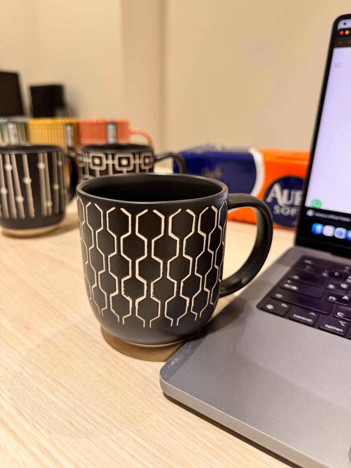 Danny Home Black Pattern Mugs