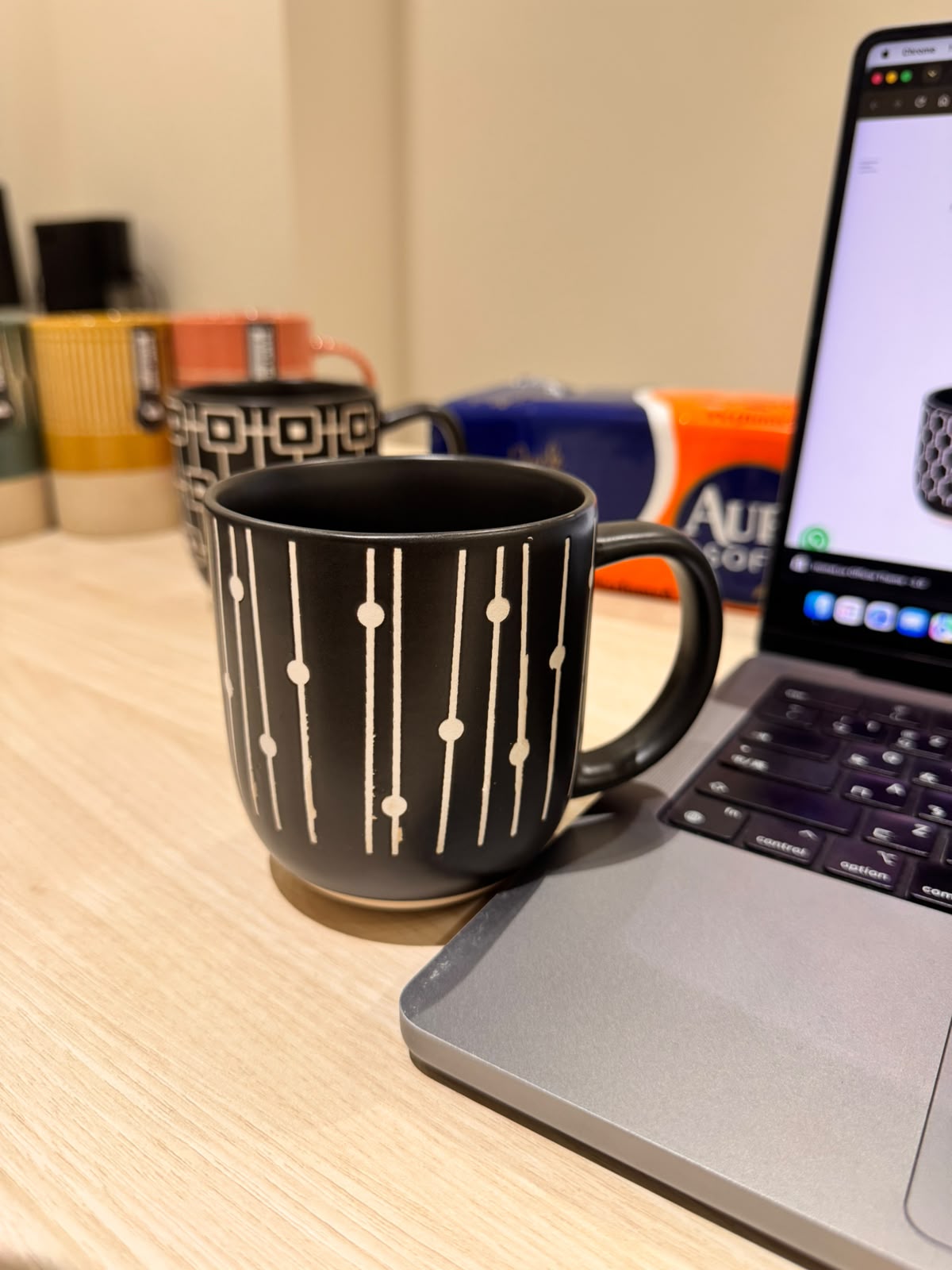 Danny Home Black Pattern Mugs