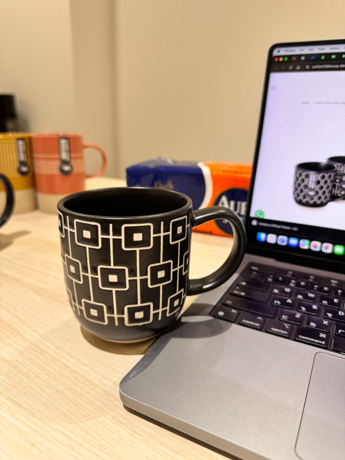Danny Home Black Pattern Mugs