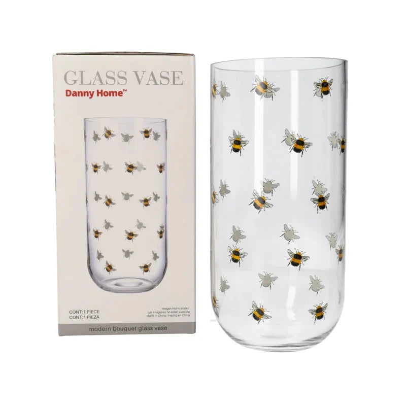 Elegant Glass Decorative Vase – 25.1cm | Stylish Flower Vase