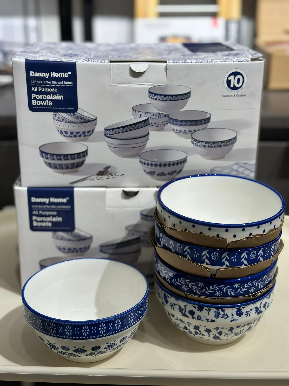 Danny Home 10Pcs Bohemian Bowl Set 4.75"