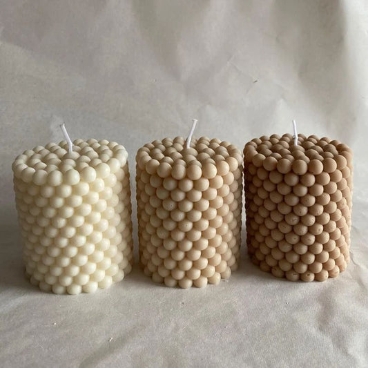 Bubble Pillar Candle