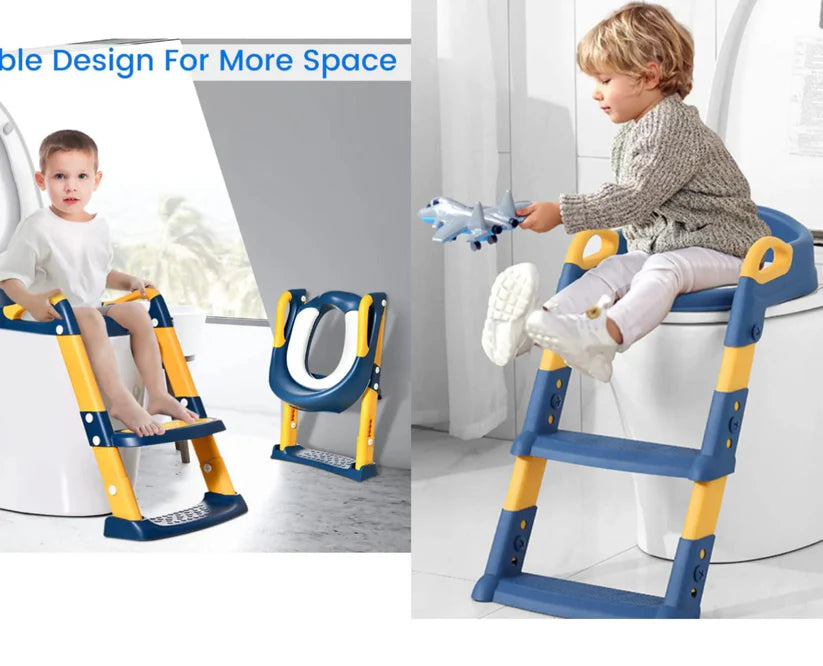 Foldable Step Stool for Kids with Handles