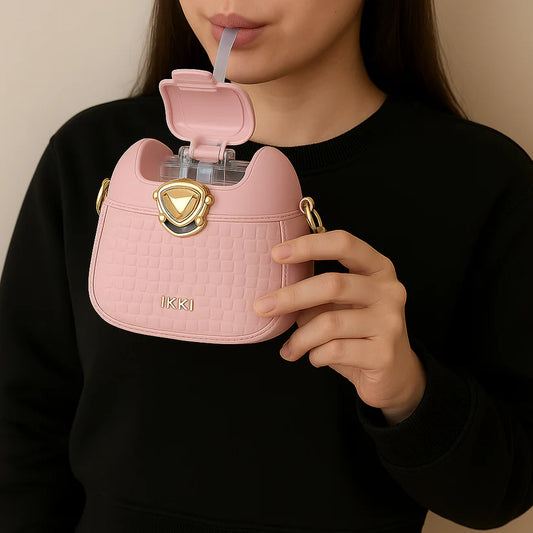 Portable Straw Cup with Bag - Stylish & Travel-Friendly 550ml