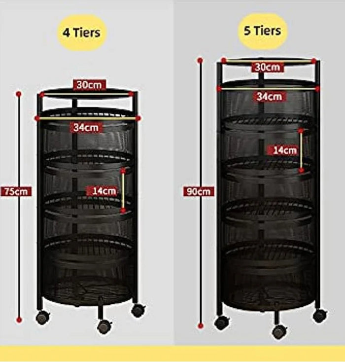 PREMIUM QUALITY ROTATING BASKET ORGANIZERS