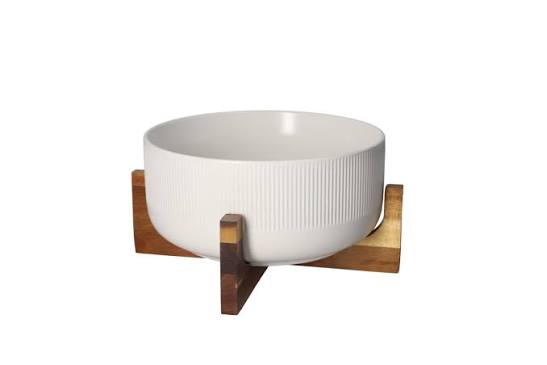 Danny Home Salad Bowl With Wooden Stand
