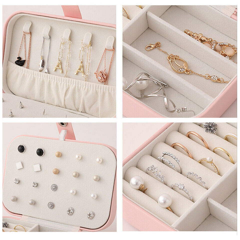 Mini Leather Jewellery Organizer Box