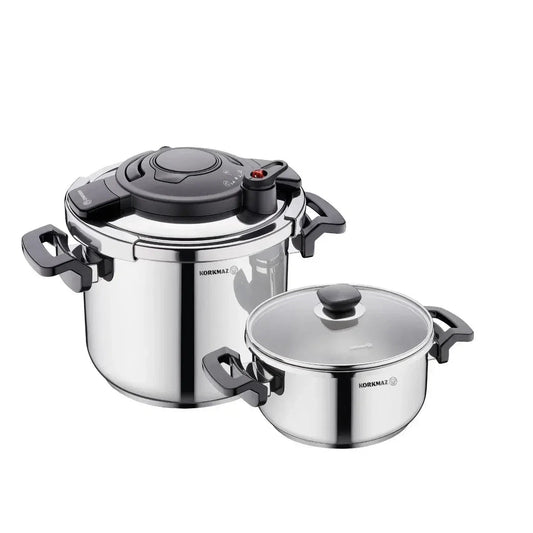 A178 Korkmaz Alessa 4 Piece Pressure Cooker Set