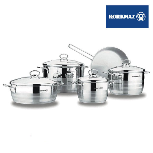 Korkmaz Cookware Set Astra 9 Pcs