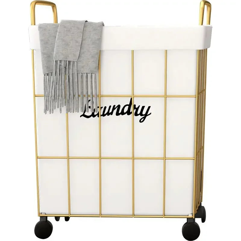 Premium Laundry Basket with Wheels - Stylish & Portable
