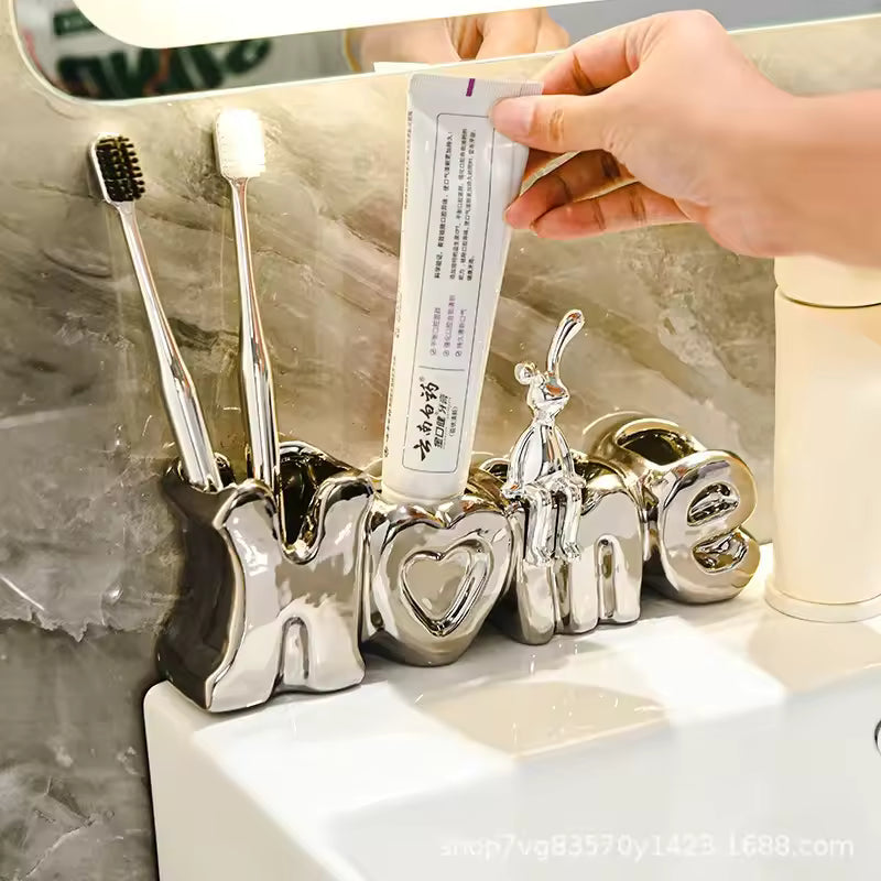 Luxury Toothbrush Holder for Bathroom Decor