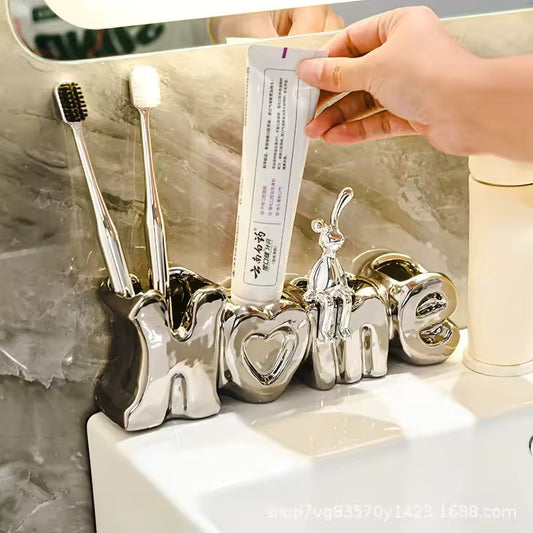 Luxury Toothbrush Holder for Bathroom Decor
