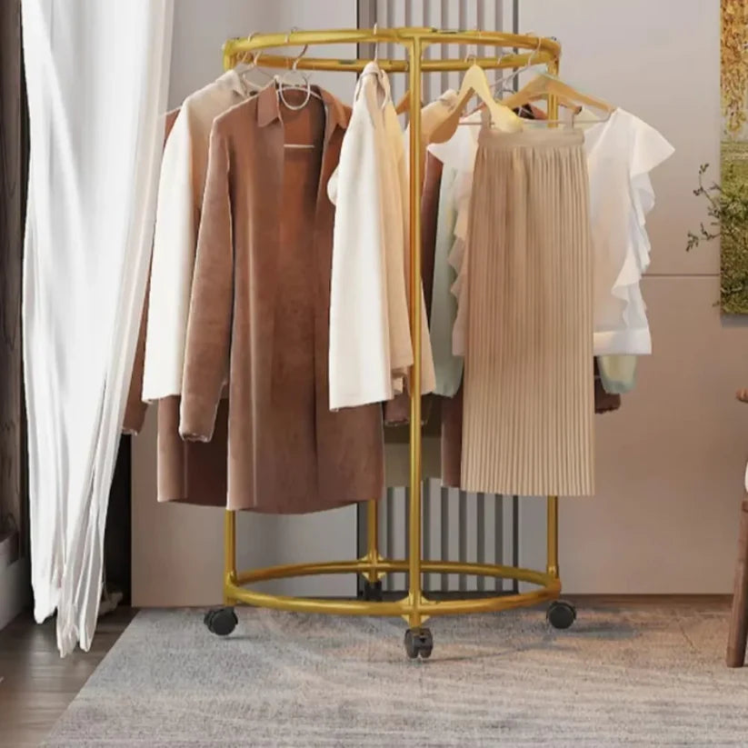 Multi Functional Coat Hanger for Clothes - Rolling Living Room Organizer (Random colour)