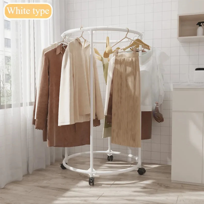 Multi Functional Coat Hanger for Clothes - Rolling Living Room Organizer (Random colour)