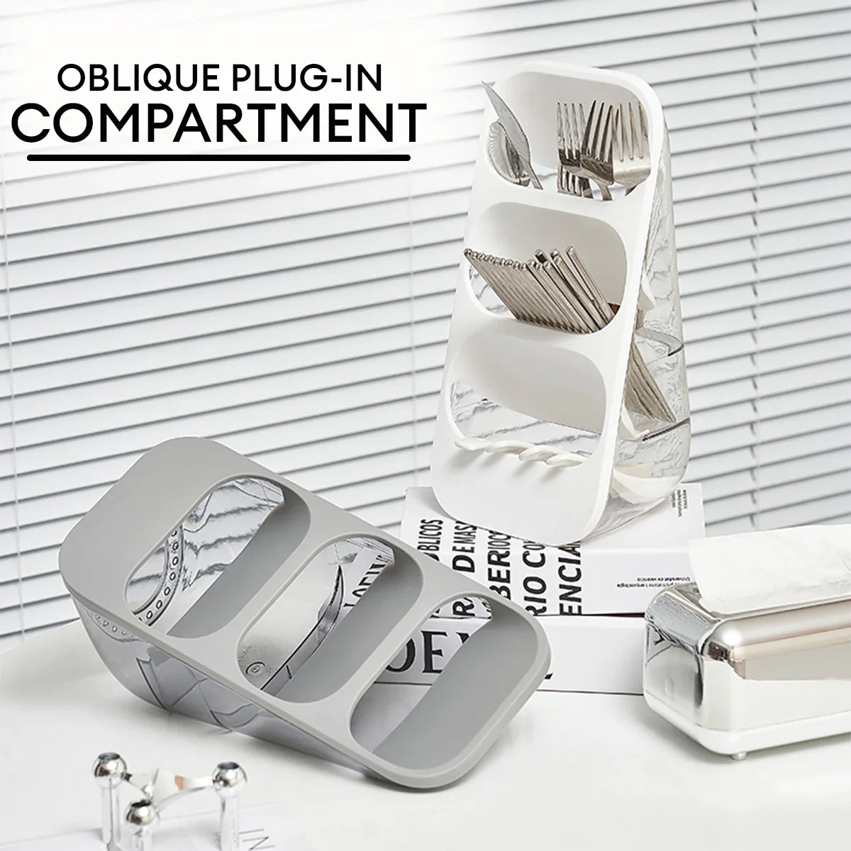 3 Layer Cutlery Organizer, Kitchen Utensils Separation Box