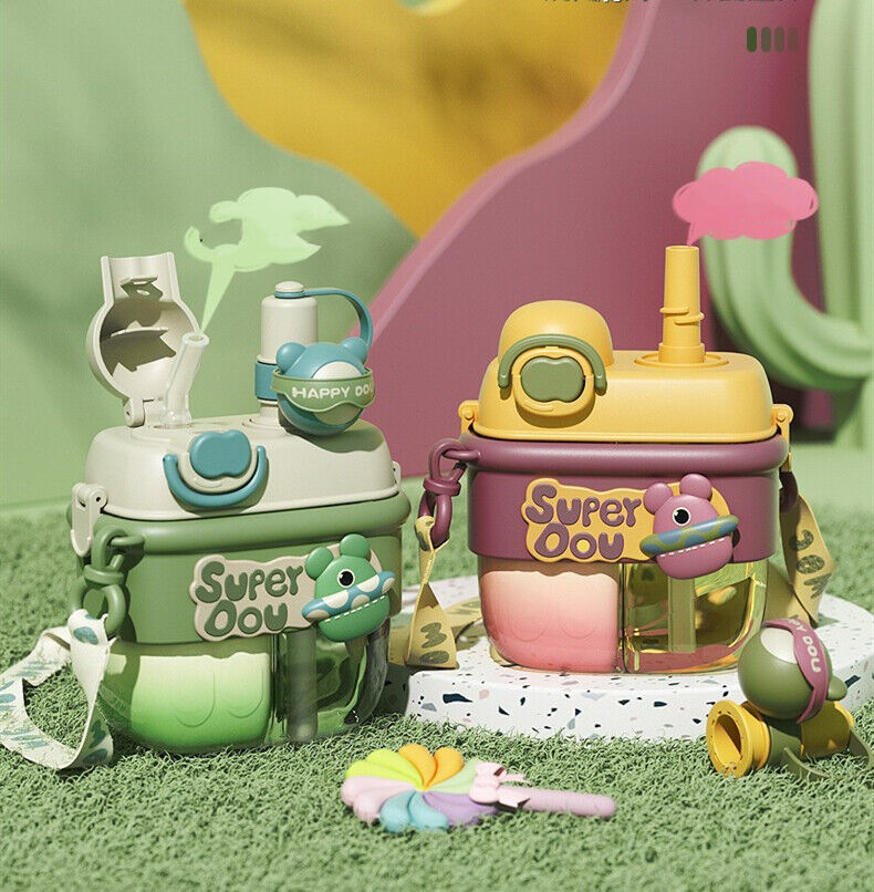 Kids Water Bottle Dual Compartment