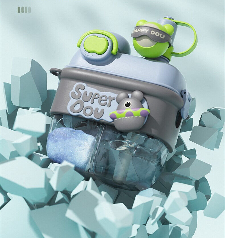 Kids Water Bottle Dual Compartment