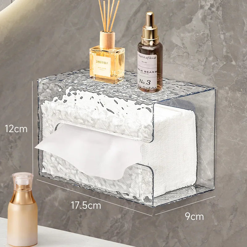 Glacier Pattern Wall-Mounted Tissue Box