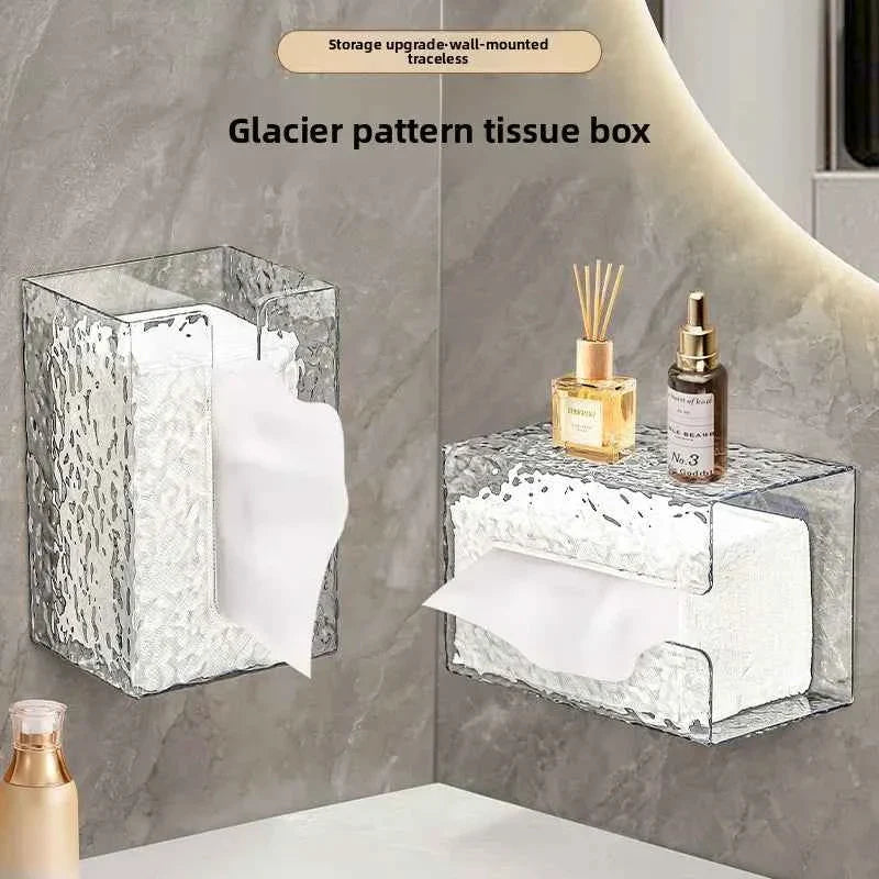 Glacier Pattern Wall-Mounted Tissue Box
